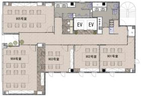 御徒町のシェアオフィス 共用の会議室やラウンジあり！！の居抜き賃貸オフィス物件(約15坪) ｜居抜きオフィス物件検索サイト【vivit-ビビット】（サムネイル2）