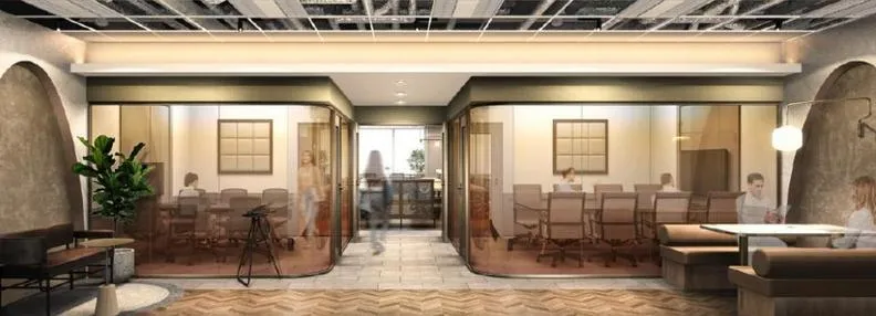 ホテルテイストなオシャレ内装 会議室二部屋付き！の居抜き賃貸オフィス物件(約65坪) ｜居抜きオフィス物件検索サイト【vivit-ビビット】（3）