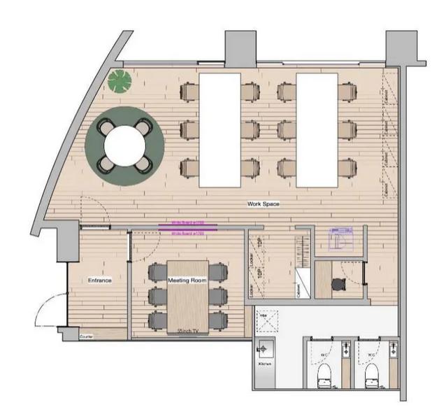 恵比寿に希少なセットアップ！ 会議室、個室ブースありの居抜き賃貸オフィス物件(約25坪) ｜居抜きオフィス物件検索サイト【vivit-ビビット】（2）
