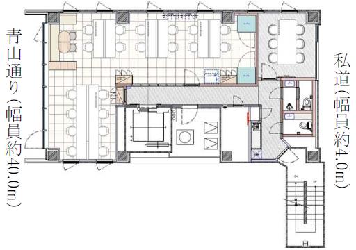 会議室、テレカンブースあり 清潔感のある内装付きオフィスの居抜き賃貸オフィス物件(約35坪) ｜居抜きオフィス物件検索サイト【vivit-ビビット】（2）