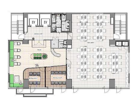 会議室二部屋付き！ 初期費用削減！の居抜き賃貸オフィス物件(約75坪) ｜居抜きオフィス物件検索サイト【vivit-ビビット】（2）