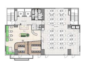 会議室二部屋付き！ 初期費用削減！の居抜き賃貸オフィス物件(約75坪) ｜居抜きオフィス物件検索サイト【vivit-ビビット】（サムネイル2）