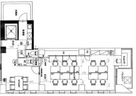 駅徒歩1分 ハーフセットアップの居抜き賃貸オフィス物件(約20坪) ｜居抜きオフィス物件検索サイト【vivit-ビビット】（サムネイル2）