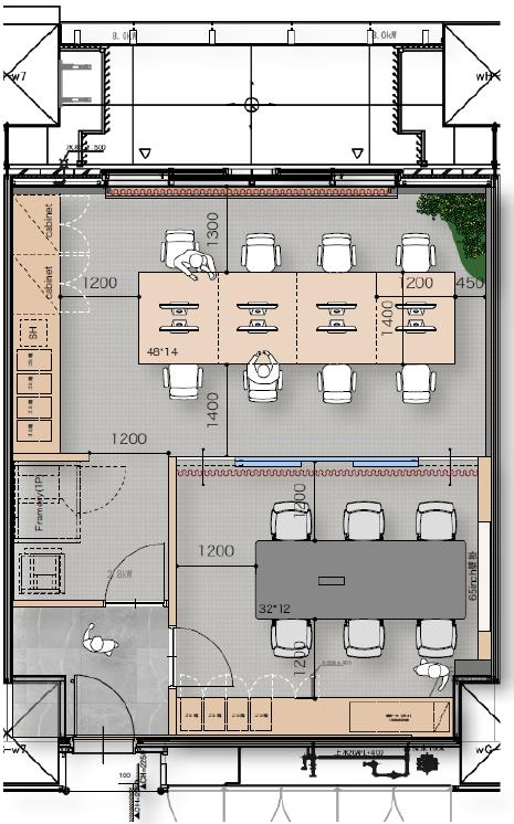 大型ビルの小割区画 ワンランク上の上質オフィスの居抜き賃貸オフィス物件(約20坪) ｜居抜きオフィス物件検索サイト【vivit-ビビット】（2）