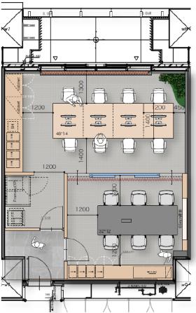 大型ビルの小割区画 ワンランク上の上質オフィスの居抜き賃貸オフィス物件(約20坪) ｜居抜きオフィス物件検索サイト【vivit-ビビット】（サムネイル2）