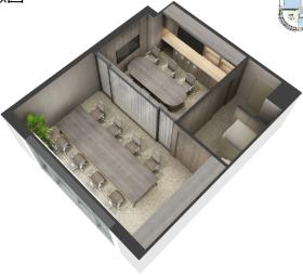 大型ビルの小割区画 ワンランク上の上質オフィスの居抜き賃貸オフィス物件(約20坪) ｜居抜きオフィス物件検索サイト【vivit-ビビット】（サムネイル4）