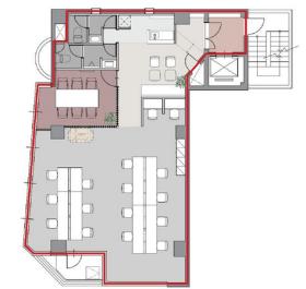 使い勝手抜群！ 駅近セットアップオフィス！！の居抜き賃貸オフィス物件(約30坪) ｜居抜きオフィス物件検索サイト【vivit-ビビット】（サムネイル2）