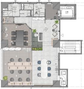 駅近おしゃれ物件！ フルセットアップオフィス！の居抜き賃貸オフィス物件(約30坪) ｜居抜きオフィス物件検索サイト【vivit-ビビット】（サムネイル2）