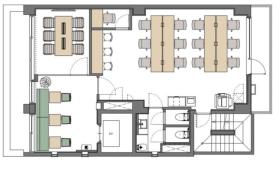 フルセットアップオフィス 会議室・テレカンブースの居抜き賃貸オフィス物件(約25坪) ｜居抜きオフィス物件検索サイト【vivit-ビビット】（サムネイル2）
