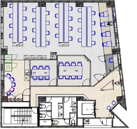 港区セットアップオフィス 内装付きセットアップオフィスの居抜き賃貸オフィス物件(約55坪) ｜居抜きオフィス物件検索サイト【vivit-ビビット】（2）