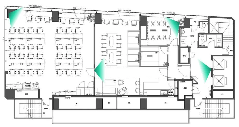 高級感のあるオフィス 会議室・テレカンブースあり！！の居抜き賃貸オフィス物件(約65坪) ｜居抜きオフィス物件検索サイト【vivit-ビビット】（2）