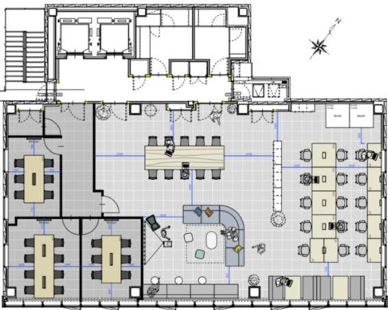 会議室3室あり！ アクセス◎の居抜き賃貸オフィス物件(約60坪) ｜居抜きオフィス物件検索サイト【vivit-ビビット】（2）