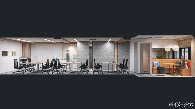 徒歩5分圏内で４路線利用可能 6名用会議室・テレカンブースの居抜き賃貸オフィス物件(約25坪) ｜居抜きオフィス物件検索サイト【vivit-ビビット】（4）