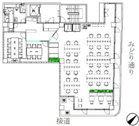 会議室2室・テレカンブース2室 ハーフセットアップの居抜き賃貸オフィス物件(約55坪) ｜居抜きオフィス物件検索サイト【vivit-ビビット】（サムネイル2）
