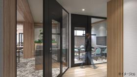 会議室2室・テレカンブース2室 ハーフセットアップの居抜き賃貸オフィス物件(約55坪) ｜居抜きオフィス物件検索サイト【vivit-ビビット】（サムネイル4）