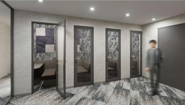 共有ラウンジあり！ 天井一部スケルトン！の居抜き賃貸オフィス物件(約40坪) ｜居抜きオフィス物件検索サイト【vivit-ビビット】（4）