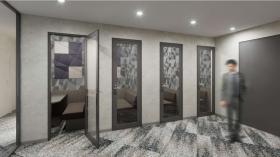 共有ラウンジあり！ 天井一部スケルトン！の居抜き賃貸オフィス物件(約40坪) ｜居抜きオフィス物件検索サイト【vivit-ビビット】（サムネイル4）