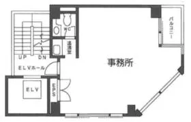 兜町島田ビルの基準階図面
