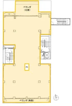 K-PLAZAビルの基準階図面