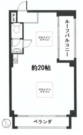 紅谷ビルの基準階図面