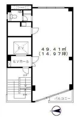 植村会館ビルの基準階図面