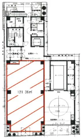 新高円寺第一生命ビルの基準階図面