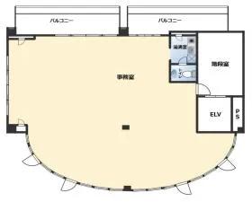 HOLD荻窪ビルの基準階図面