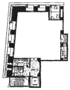 淡路町MHビルの基準階図面