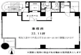 鳥越ミハマビルの基準階図面