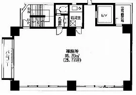  VORT神田( (旧)マレ神田ビル)の基準階図面