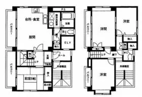 窪田ビルの基準階図面