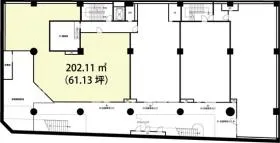 BPRスクエア西葛西ビルの基準階図面