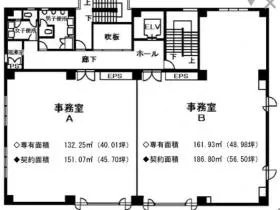 MS船橋ビルの基準階図面