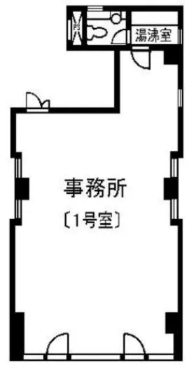 平和ビルの基準階図面