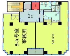 北原ビルの基準階図面