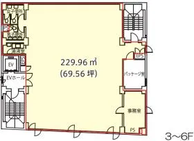 オーク大宮(旧:日本生命大宮宮町)ビルの基準階図面