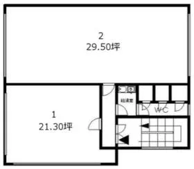 静観ビルの基準階図面