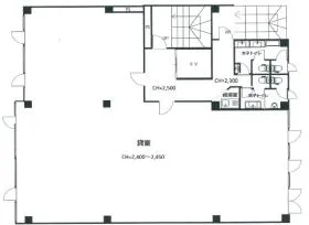 砂子平沼ビルの基準階図面