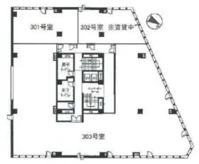 アービラ川崎ビルの基準階図面