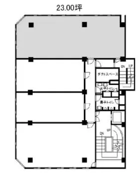 神奈川県農業機械会館ビルの基準階図面