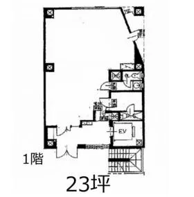 マリオン広尾ビルの基準階図面