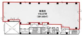 厚木会田ビルの基準階図面