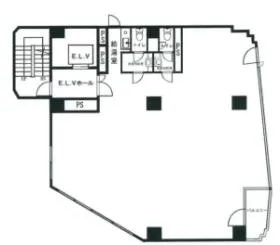 FLEX三軒茶屋ビルの基準階図面