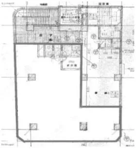 第5トヨタビルの基準階図面