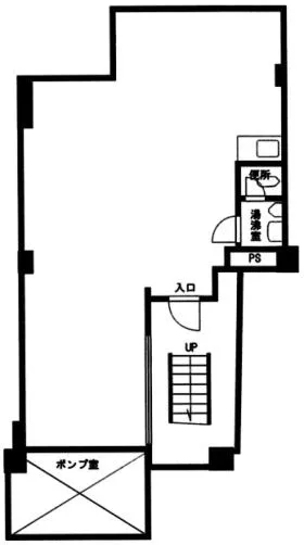 久保ビルの基準階図面