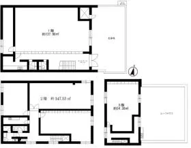 東3丁目オフィス(旧:松田ビル)の基準階図面