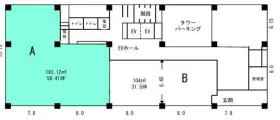 細川ビルの基準階図面