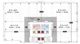 新大阪第3NKビルの基準階図面