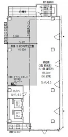 μX MEIEKIビル(ミュークスメイエキビル)の基準階図面