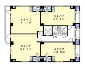名駅ブライトの基準階図面